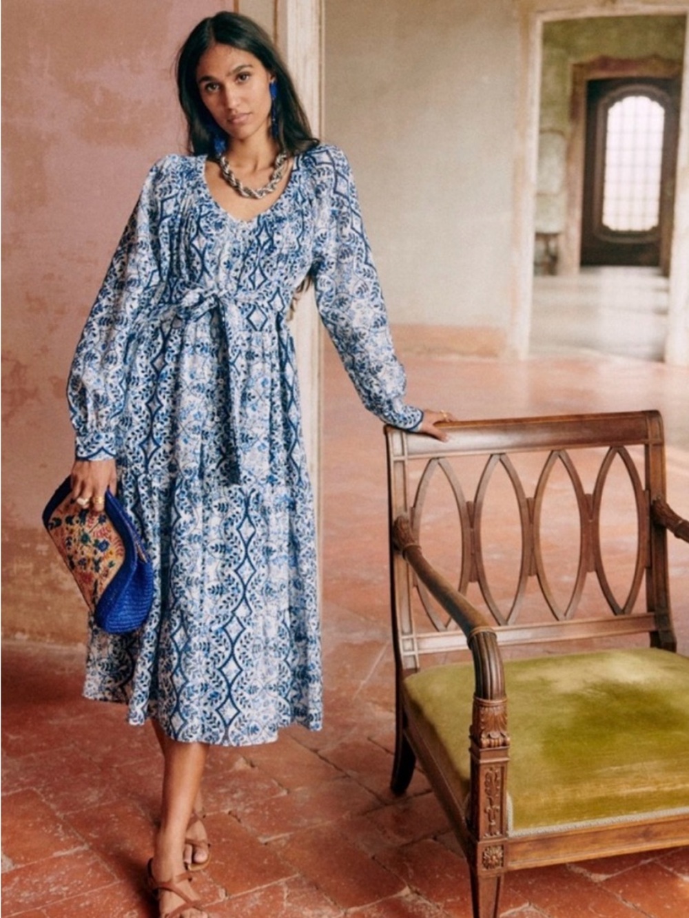 Sezane Yuliana dress in primrose size EU36 fits like size us8/10 IMO